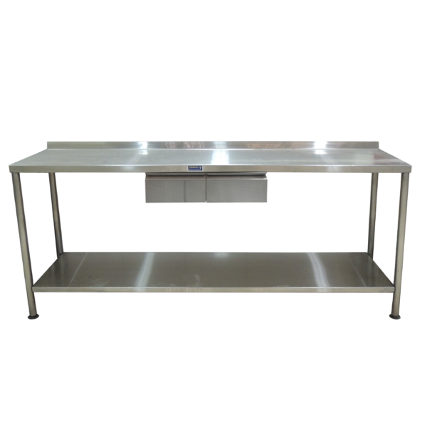 MESA DE TRABAJO CENTRAL CON 2 CAJONES