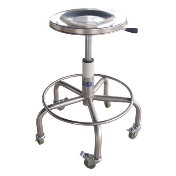 TABURETE QUIRURGICO NEUMATICO A INOX