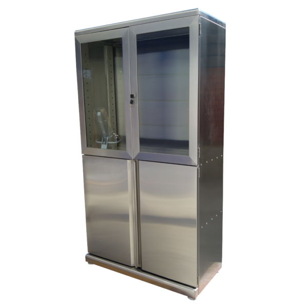 VITRINA 2 CUERPOS A INOX